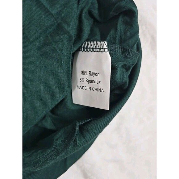 Women’s Green Tank Top, Size Small Criss Cross Back Crossback Tank Loose Fit - Picture 6 of 9